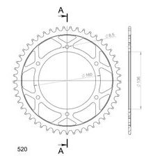 GALINĖ ŽVAIGŽDĖ SUPERSPROX RFE-5:49-BLK, JUODOS SPALVOS 49T, 520
