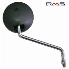 GALINIO VAIZDO VEIDRODIS RMS 122770570 DEŠINĖ BLACK WITH CHROMED SHAFT