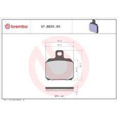 STABDŽIŲ TRINKELĖS BREMBO 07BB2090 CC ROAD