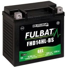 AKUMULIATORIUS SU ŽĖLĖ UŽPILDU FULBAT FHD14HL-BS GEL (HARLEY.D) (YHD14HL-BS GEL)