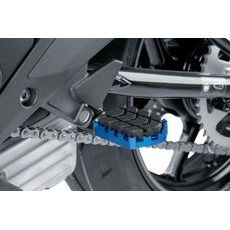 FOOTPEGS WITHOUT ADAPTERS PUIG ENDURO 7587A, MĖLYNOS SPALVOS WITH RUBBER