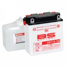 STANDARTINIS AKUMULIATORIUS (SU RŪGŠTIES PAKUOTE) BS-BATTERY 6N11A-3A ACID PACK INCLUDED