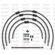 STANDARD FRONT BRAKE HOSE KIT VENHILL POWERHOSEPLUS SUZ-6005FB-BK (5 ŽARNELĖS RINKINYJE) BLACK HOSES, BLACK FITTINGS