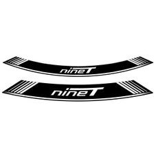 RATLANKIO LIPDUKAS PUIG R NINE T 9133B, BALTOS SPALVOS SET OF 8 RIM STRIPS