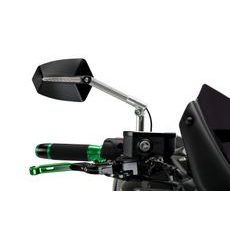 GALINIO VAIZDO VEIDRODIS PUIG GTI 015DN ANODIZED ALUMINIUM / BLACK DEŠINĖ