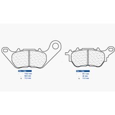 STABDŽIŲ TRINKELĖS CL BRAKES 1241 RX3