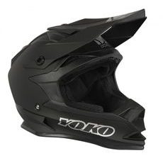 MX helmet YOKO SCRAMBLE matte black, XXL dydžio