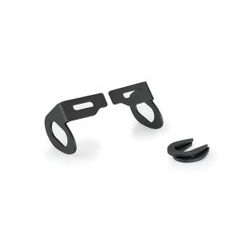 TURN LIGHTS PLATE SUPPORTS KIT PUIG 20532N, JUODOS SPALVOS