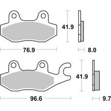 STABDŽIŲ TRINKELĖS BREMBO 07YA20TT