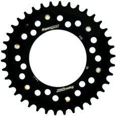 REAR SPROCKET SUPERSPROX STEALTH RST-735:38-BLK, JUODOS SPALVOS 38T, 520