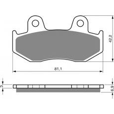 STABDŽIŲ TRINKELĖS GOLDFREN 103 AD OFF-ROAD FRONT