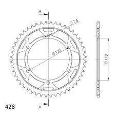 GALINĖ ŽVAIGŽDĖ SUPERSPROX RFE-485:48-BLK, JUODOS SPALVOS 48T, 428