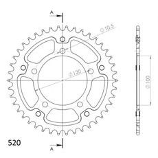 GALINĖ ŽVAIGŽDĖ SUPERSPROX STEALTH RST-703:42-SLV, SIDABRINĖS SPALVOS 42T, 520