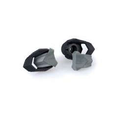 SPARE NYLON PUCK WITH RUBBER END PUIG R19 3151N FOR SCREW M10 JUODI SU PILNA GUMA