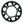 Rear ALU sprocket SUPERSPROX RAL-486:45-BLK, juodos spalvos 45T, 520