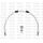 Galinės stabdžių žarnelės rinkinys Venhill POWERHOSEPLUS HON-10001RB-WT (1 žarnelė rinkinyje) White hoses, black fittings
