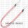 Throttle cables (pair) Venhill H02-4-046-RD featherlight, raudonos spalvos