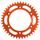 Rear ALU sprocket SUPERSPROX RAL-990:42-ORG, oranžinės spalvos 42T, 520