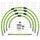STANDARD Front brake hose kit Venhill POWERHOSEPLUS YAM-11001FB-GR (5 žarnelės rinkinyje) Green hoses, black fittings