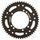 Rear ALU sprocket SUPERSPROX RAL-457:52-BLK, juodos spalvos 52T, 420