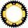 Rear sprocket SUPERSPROX STEALTH RST-498:39-GLD, aukso spalvos 39T, 525