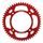 Rear ALU sprocket SUPERSPROX RAL-209:52-RED, raudonos spalvos 52T, 420