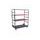 Fairing trolley with 3 shelves LV8 EQC3R.PRC.R, raudonos spalvos