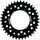 Rear sprocket SUPERSPROX STEALTH RST-745:38-BLK, juodos spalvos 38T, 525