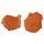 Clutch and ignition cover protector kit POLISPORT 90992, oranžinės spalvos