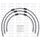 STANDARD Front brake hose kit Venhill POWERHOSEPLUS HON-7017F (3 žarnelės rinkinyje) Clear hoses, chromed fittings