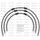 STANDARD Front brake hose kit Venhill POWERHOSEPLUS APR-10002FS-BK (3 žarnelės rinkinyje) Black hoses, stainless steel fittings