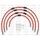 STANDARD Front brake hose kit Venhill POWERHOSEPLUS SUZ-5004FS-RD (4 žarnelės rinkinyje) Red hoses, stainless steel fittings