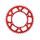 Rear ALU sprocket SUPERSPROX RAL-1512:51-RED, raudonos spalvos 51T, 520