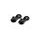 Adjustable footpegs relocation adaptors kit PUIG 3839N 40mm, juodos spalvos