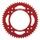 Rear ALU sprocket SUPERSPROX RAL-209:49-RED, raudonos spalvos 49T, 420