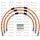 STANDARD Front brake hose kit Venhill POWERHOSEPLUS HON-10006FB-OR (3 žarnelės rinkinyje) Orange hoses, black fittings