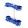 Triple clamp X-TRIG ROCS TECH 40201009, mėlynos spalvos