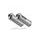Dual slip-on exhaust GPR SATINOX K.121.CAT.SAT Brushed Stainless steel