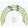 STANDARD Front brake hose kit Venhill POWERHOSEPLUS KAW-9002FS-GR (3 žarnelės rinkinyje) Green hoses, stainless steel fittings