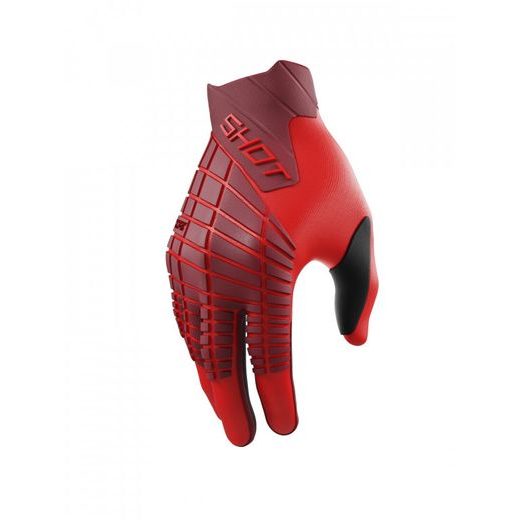 GLOVES SHOT CORE MAX A06-13C1-A01-11, RAUDONOS SPALVOS 11