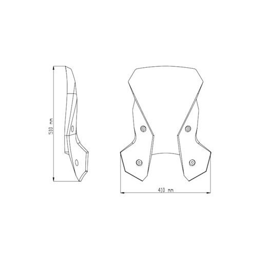 WINDSCREEN PUIG TOURING 6494N, JUODOS SPALVOS