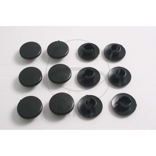 CAP JMP BLACK FOR M8 BOLTS SCREWS PACK CONTAINS 12 PIECES