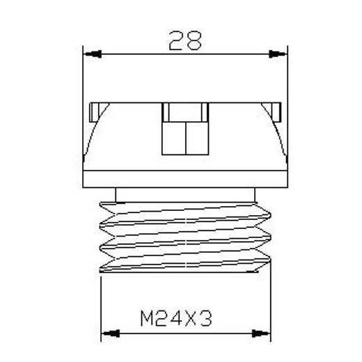 TEPALO NULEIDIMO VARŽTAS PUIG 6780A, MĖLYNOS SPALVOS M24X3