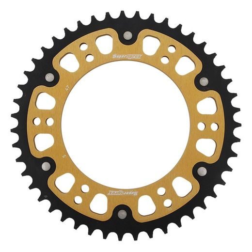 REAR SPROCKET SUPERSPROX STEALTH RST-5:47-GLD, AUKSO SPALVOS 47T, 520