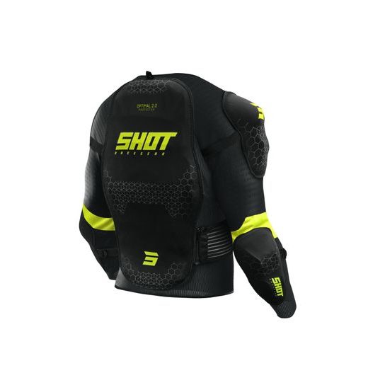 PROTECTIVE VEST SHOT OPTIMAL 2.0 A06-22B1-A01-11 BLACK / NEON YELLOW, XL DYDŽIO