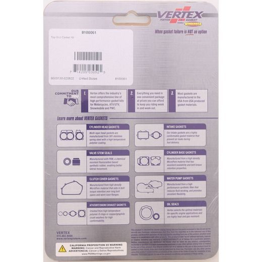 TOP END GASKET KIT WINDEROSA TEGS 8100061