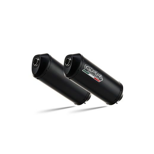 DUAL SLIP-ON EXHAUST GPR GHISA CAT.47.GHI MATTE BLACK