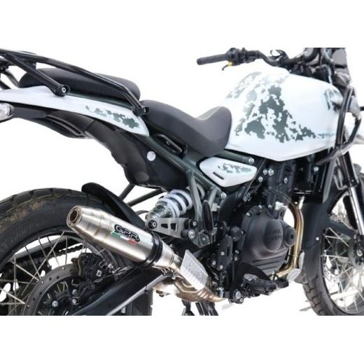 SLIP-ON EXHAUST GPR DEEPTONE INOX ROY.16.DE BRUSHED STAINLESS STEEL INCLUDING REMOVABLE DB KILLER AND LINK PIPE