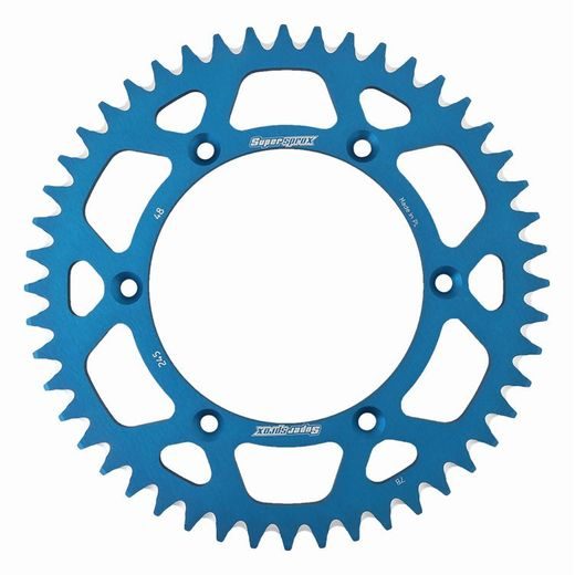 REAR ALU SPROCKET SUPERSPROX RAL-245:48-BLU, MĖLYNOS SPALVOS 48T, 520