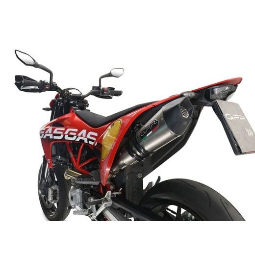 SLIP-ON EXHAUST GPR NEW GRAND PRIX EVO TITANIUM GG.2.GPAN.TO BRUSHED TITANIUM INCLUDING REMOVABLE DB KILLER, LINK PIPE AND CATALYST